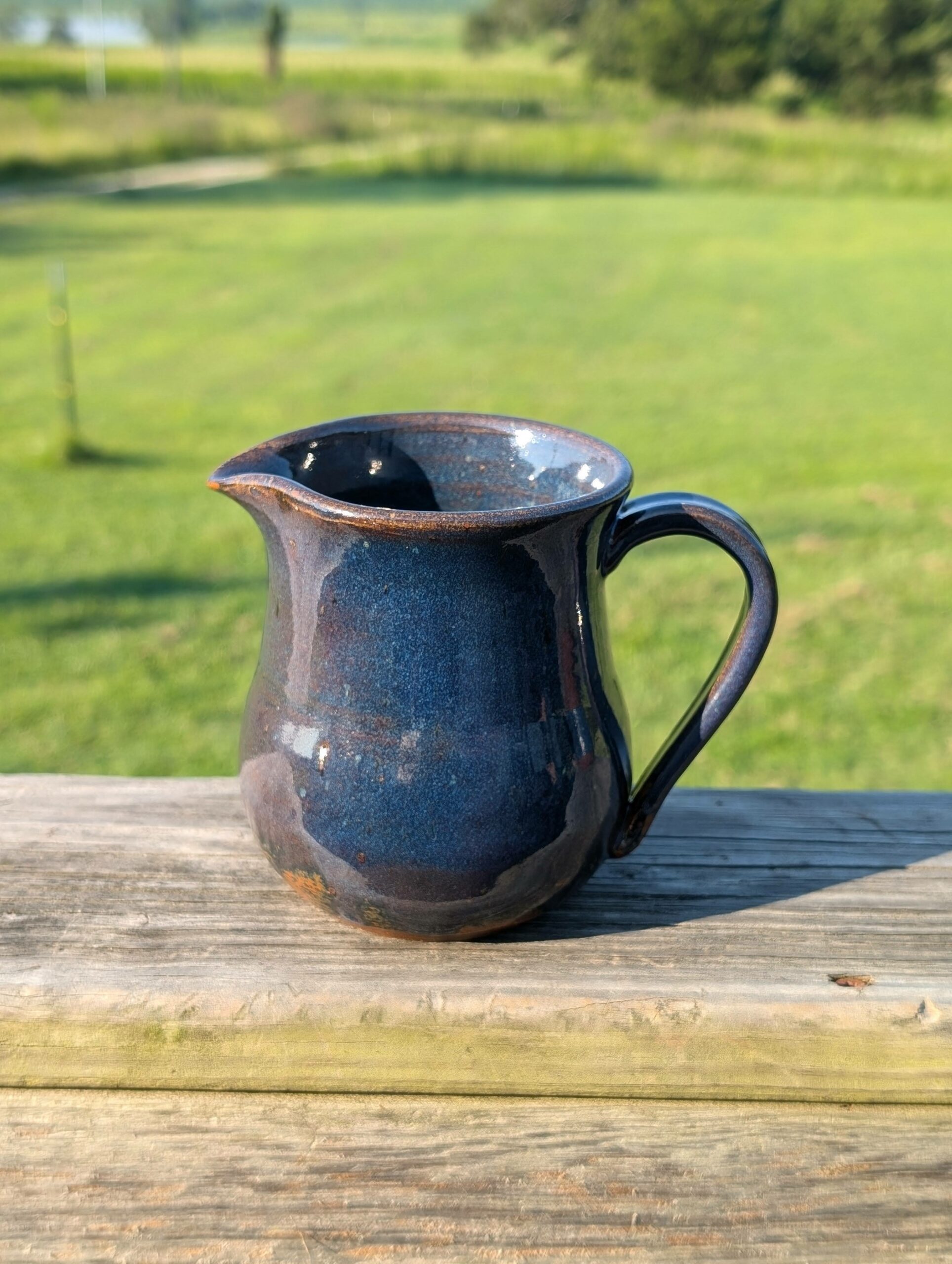 Small Blue Pitcher