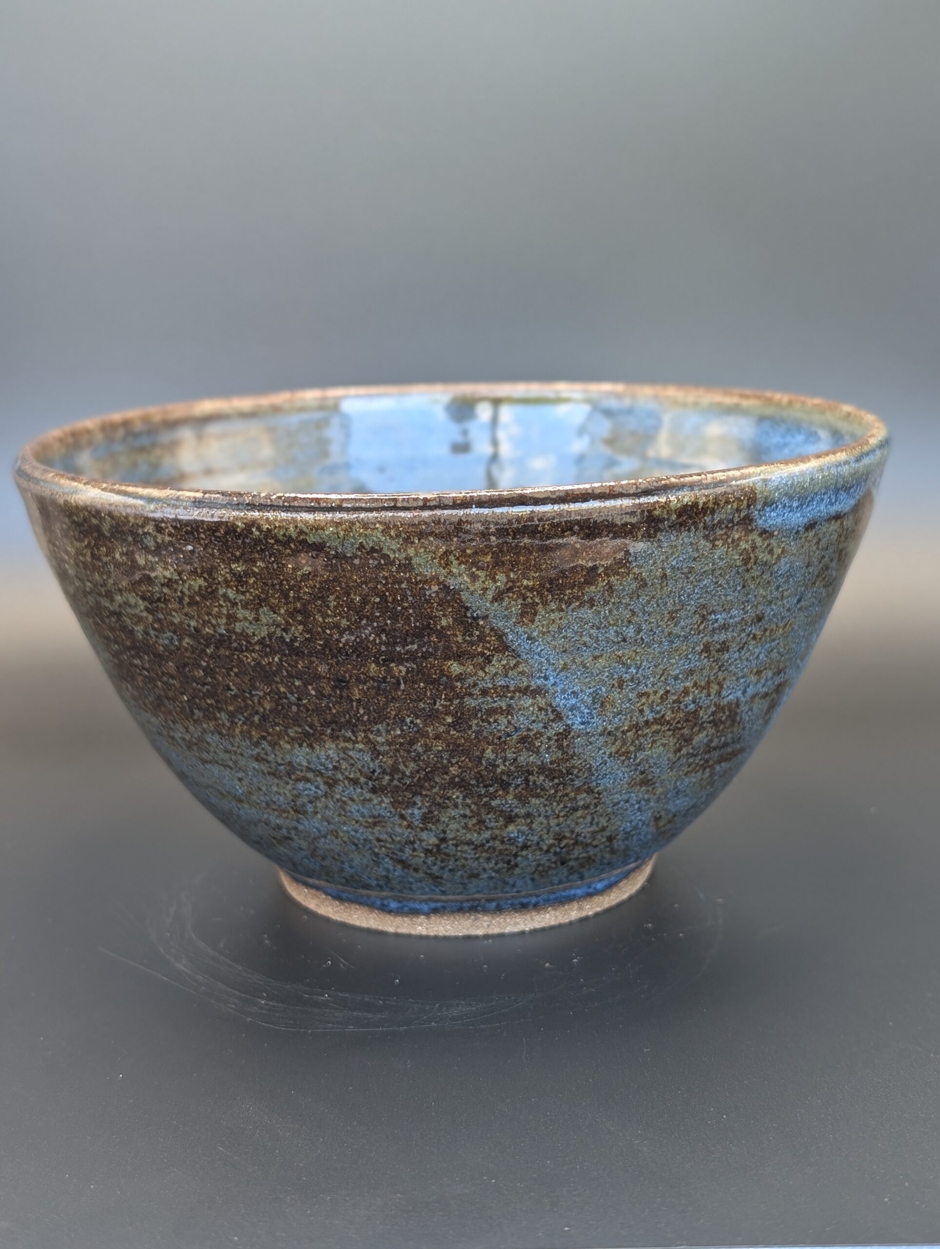 6-Cup Handmade Stoneware Bowl – Kulli Okchakko Blue Glaze